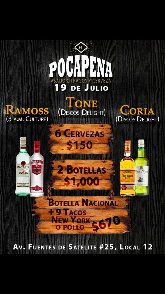 Wallacebt's tweet photo. Hoy en @elpocapena muy buena música y las promos para empezar a quitar esa sed de la mala. Los esperamos https://t.co/Ud19mhaQYm