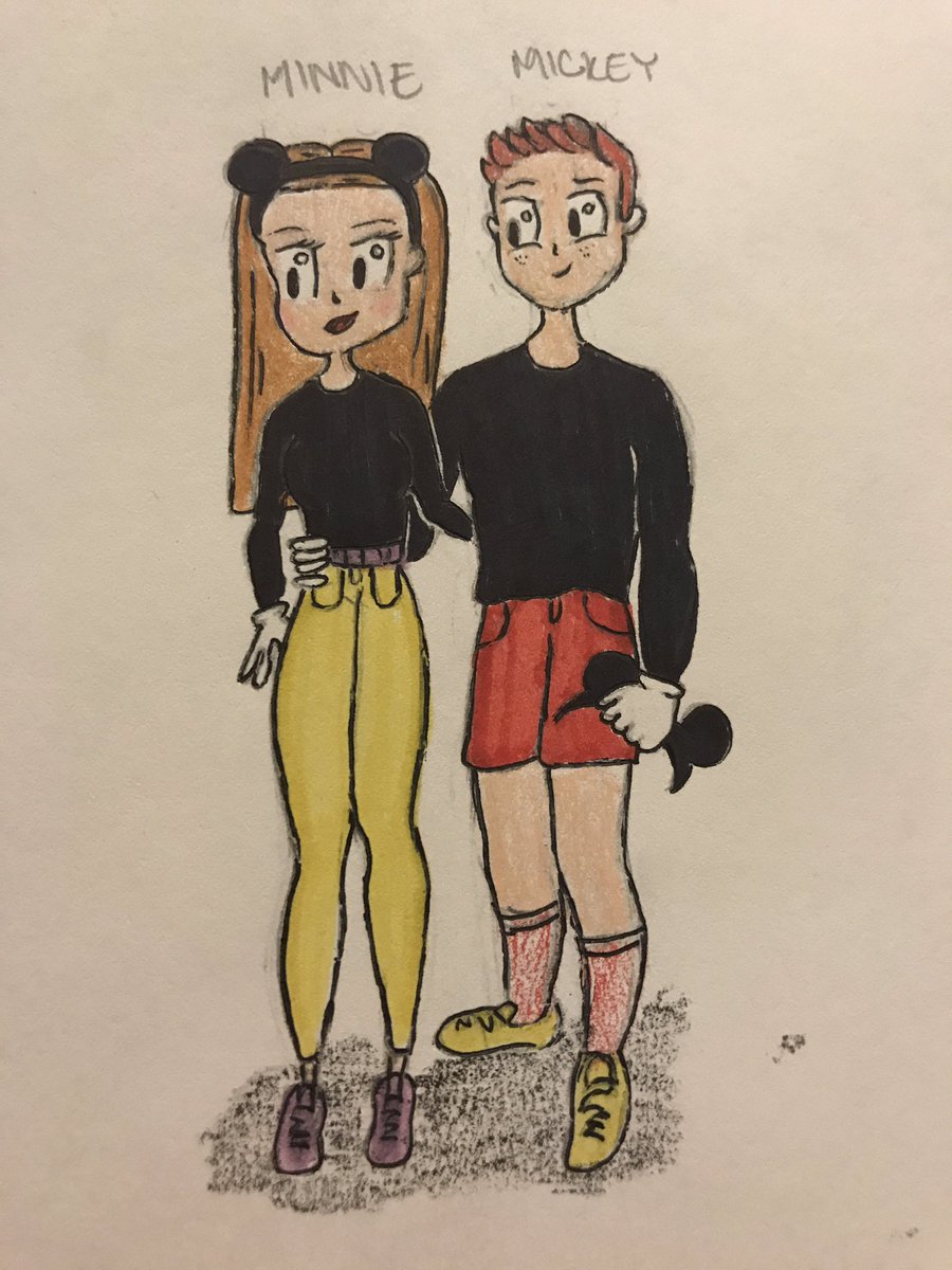 tiffanytravis's tweet photo. Next lead animator? Title: If Minnie &amp; Mickey were humans. - Sky Travis,13, Houston, TX. @Disney @DisneyPixar https://t.co/hnPGva5NZf
