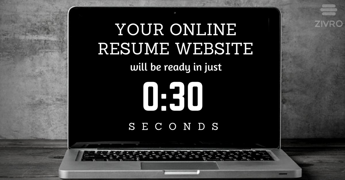 ZivroWeb's tweet photo. 30 sec to change your future! Your online #resume website will take you to places! Create a free #Website now on https://t.co/NM0Fk609lD! https://t.co/qjHlEgZhFj