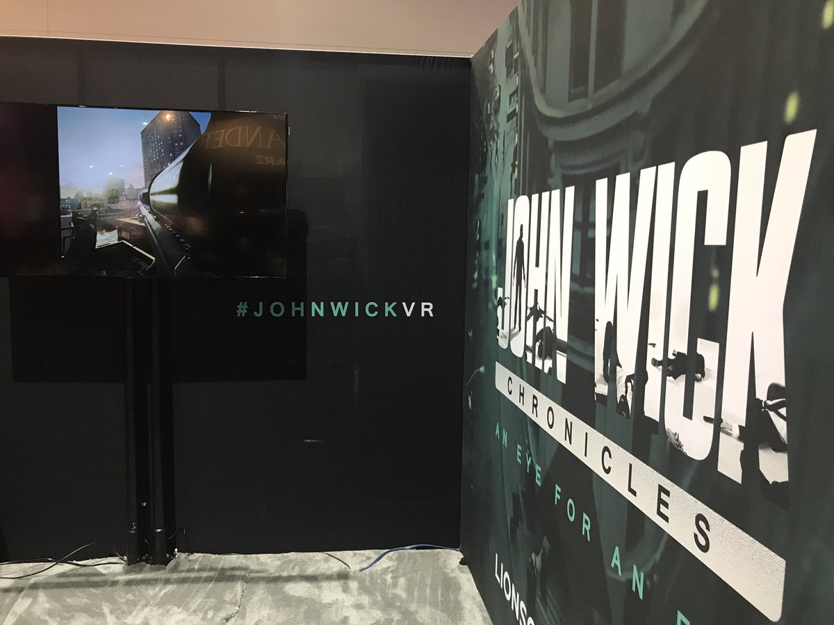 BionicBuzz's tweet photo. Attending #SDCC2017 & passionate about #VR we highly suggest you try the #johnwickVR it's free & one of the best #virtualreality games https://t.co/ZHzl424a7a