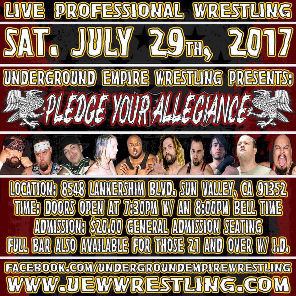 UEW's biggest event of the summer!!! Tickets available NOW via UEWwrestling.com