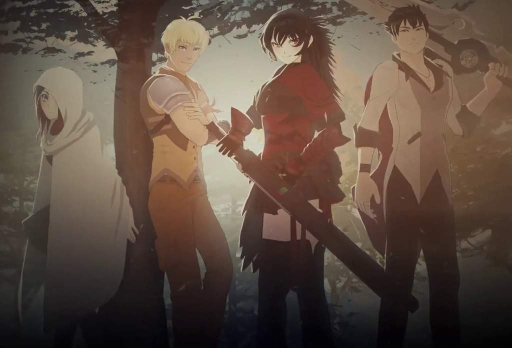 I found a picture of mom,dad,Uncle Qrow...who's this girl she has the same eye color as uncle Qrow.She looks like Yang