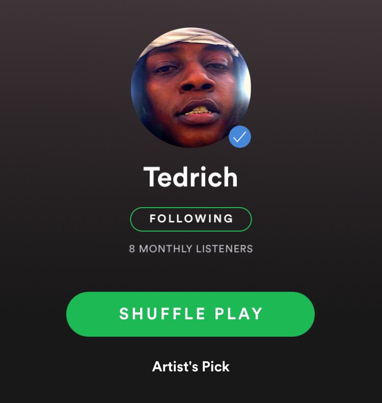 prichy216's tweet photo. Follow me on #Spotify ✊🏾🔥💯 #nextflitemusic🚀 #Tedrich #followme #Follow4Follow #RetweeetPlease #retweetme #support https://t.co/3ISqFVcWPg