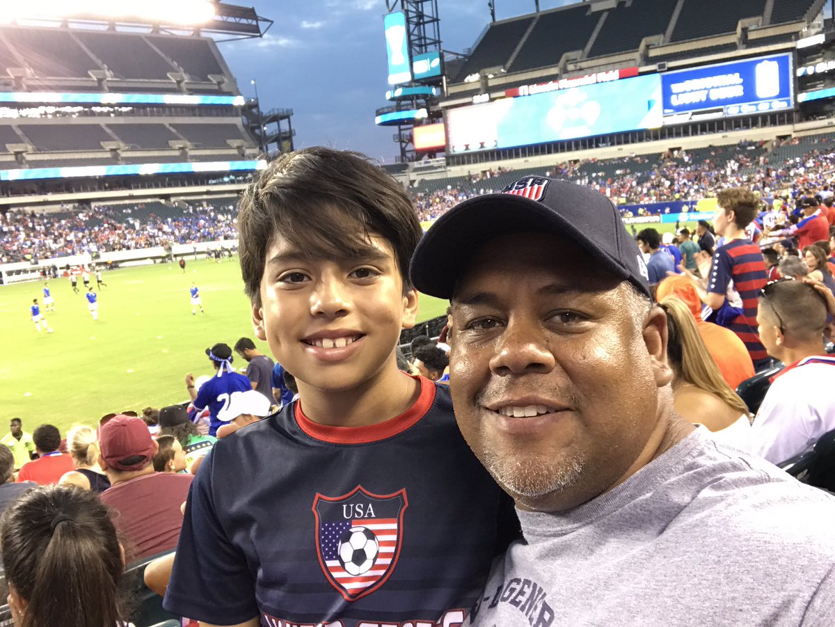 Had a great time watching the USMNT do work. Making memories with my Marcelo. He loves the game almost as much as I do!!!......love it!