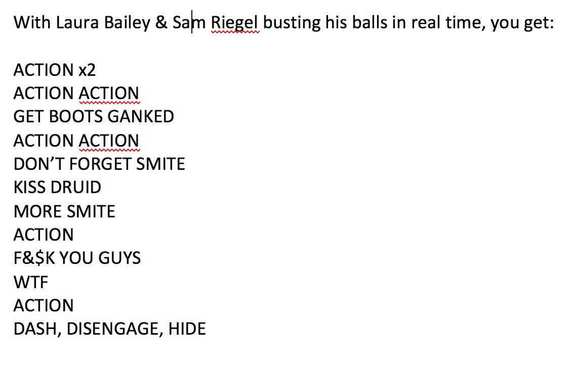 FOR. THE. RECORD. #CriticalRole