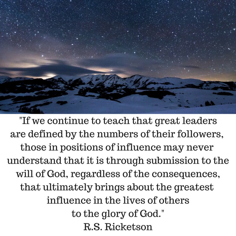 RethinkLeading's tweet photo. What ultimately brings about the greatest influence in the lives of others to the glory of #God?? #leadership #leaders #followers #WillofGod https://t.co/gr00QMVAbs