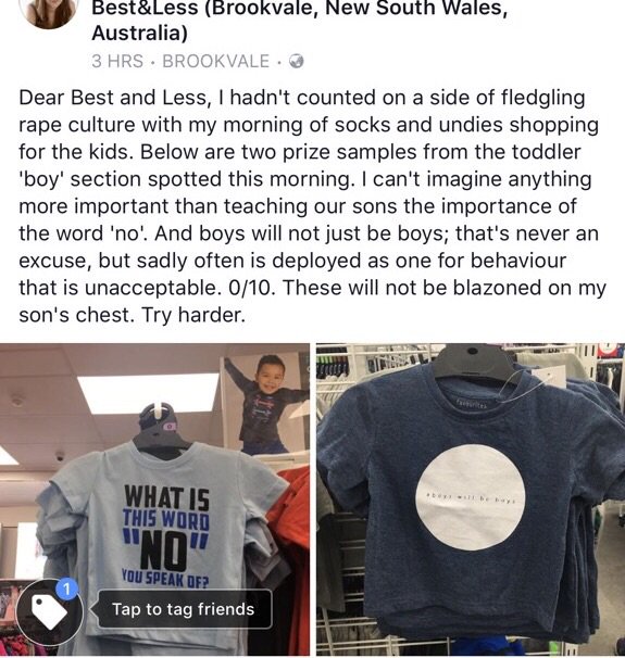 ToriHaschka's tweet photo. Dear @clementine_ford thanks for being wonderful. These shockers greeted us at Best and Less this morning. Another to add to the rage pile. https://t.co/VV4887C79j