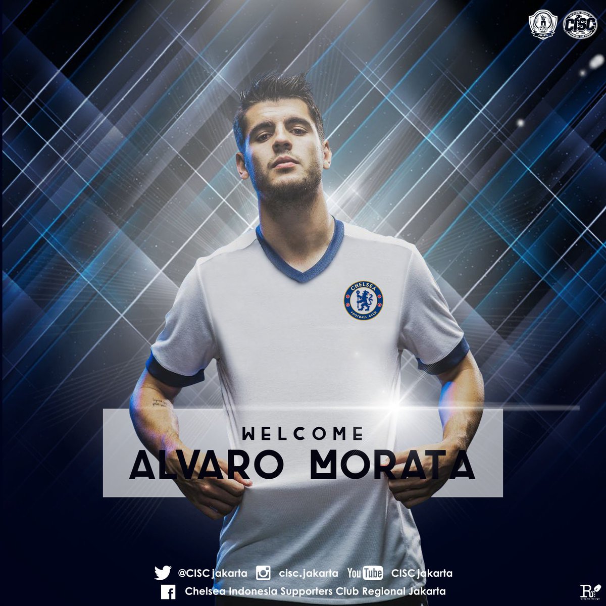 CISCjakarta's tweet photo. nah lo siapa nih? hahahay 
selamat datang ganteng @AlvaroMorata https://t.co/j6HpViriJZ