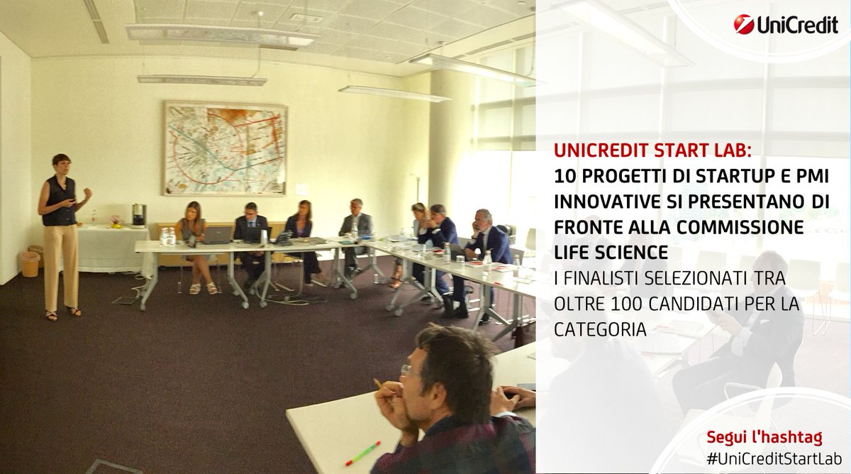 UniCreditEurope's tweet photo. #UniCreditStartLab: ultima Commissione del 2017, sotto esame 10 #startup del #LifeScience | INFO: https://t.co/mTi7Ib6eI1 https://t.co/XveKFto014