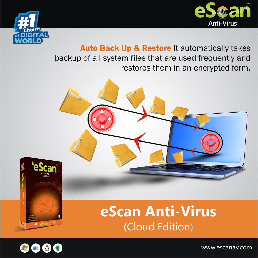 escan_tweet's tweet photo. Worry less with auto back up and restore feature of #eScan:
https://t.co/aXbfGypnHA
#Antivirus #PBAETechnology #Infosec #MalwareAttacks https://t.co/Ph0priTNaO