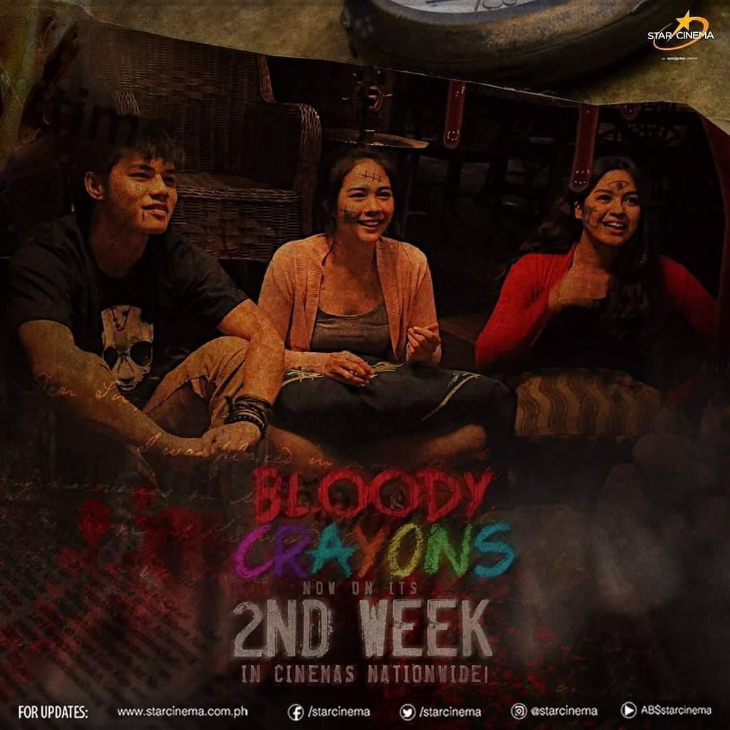 StarCinema's tweet photo. Ang saya naman pala nila! Pero ano'ng nangyari sa larong #BloodyCrayons? #BloodyCrayons2ndWeek https://t.co/mw5keTY9Td