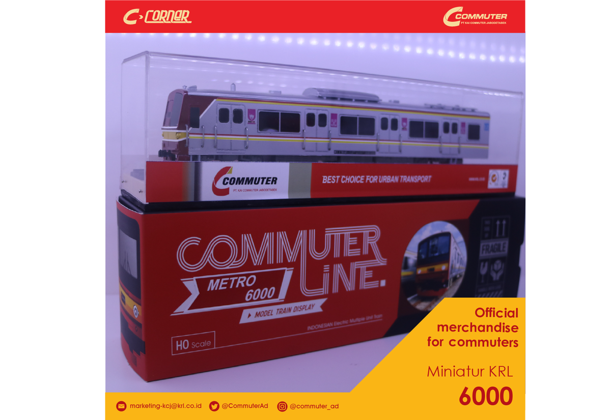 CommuterAd's tweet photo. Miniatur KRL 6000 melengkapi koleksi miniatur KRL yg sudah ada,
Persediaan terbatas loh #adpeople 
@CommuterLine 

#CCorner
#MiniaturKRL6000 https://t.co/ryOaNioSuk