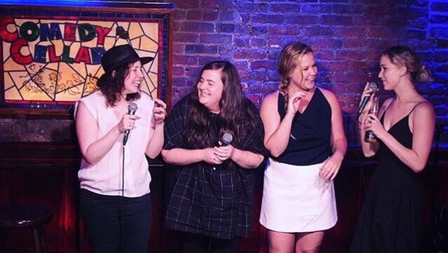 Jennifer Lawrence en el Comedy Cellar anoche.