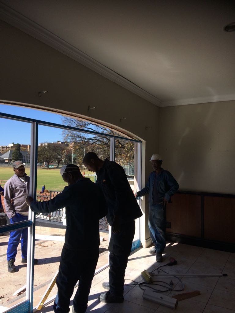 KingEdVIISchool's tweet photo. #RedProjects @KingEdVIISchool New aluminum doors been installed at Rob Wray Pavillion #redimprovements always on the go! #redclass https://t.co/AwvYOhLtQ4