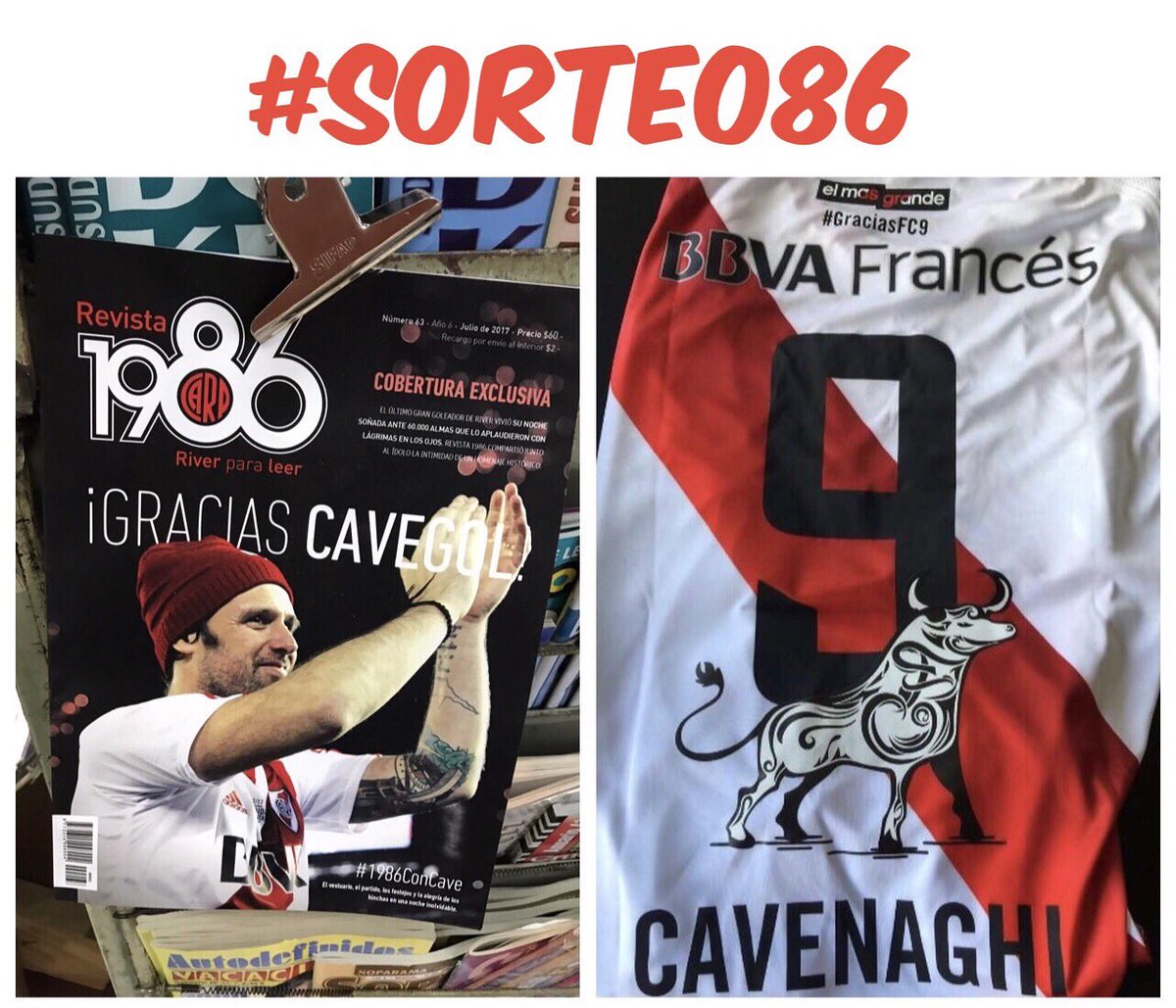 Revista1986's tweet photo. ⏩ #SORTEO86 ‼️
¡Ganate la camiseta de la despedida del CAVEGOL! ⚪️♥️⚪️
👉🏼 Buscanos en Facebook y enterate cómo participar 💪🏼 https://t.co/RjL3rPtBeW