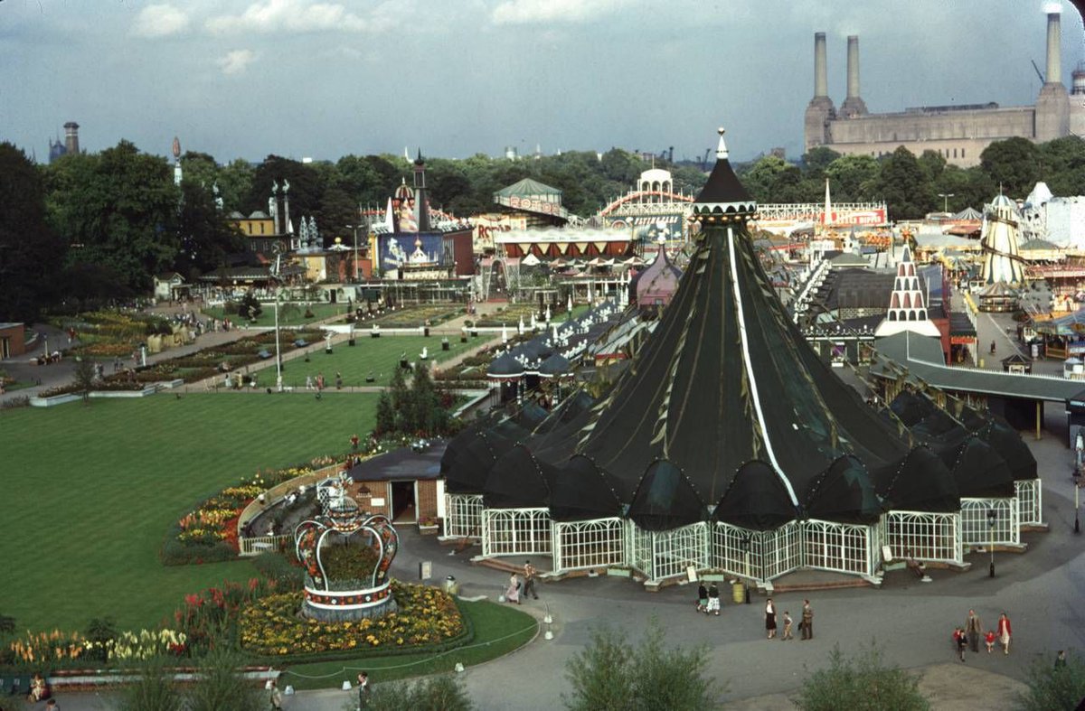 robnitm's tweet photo. Amazing Colour Pictures of the Festival of Britain in Battersea Park in 1953 | https://t.co/R8XUotSYl3 https://t.co/AUG1Bwmq7N