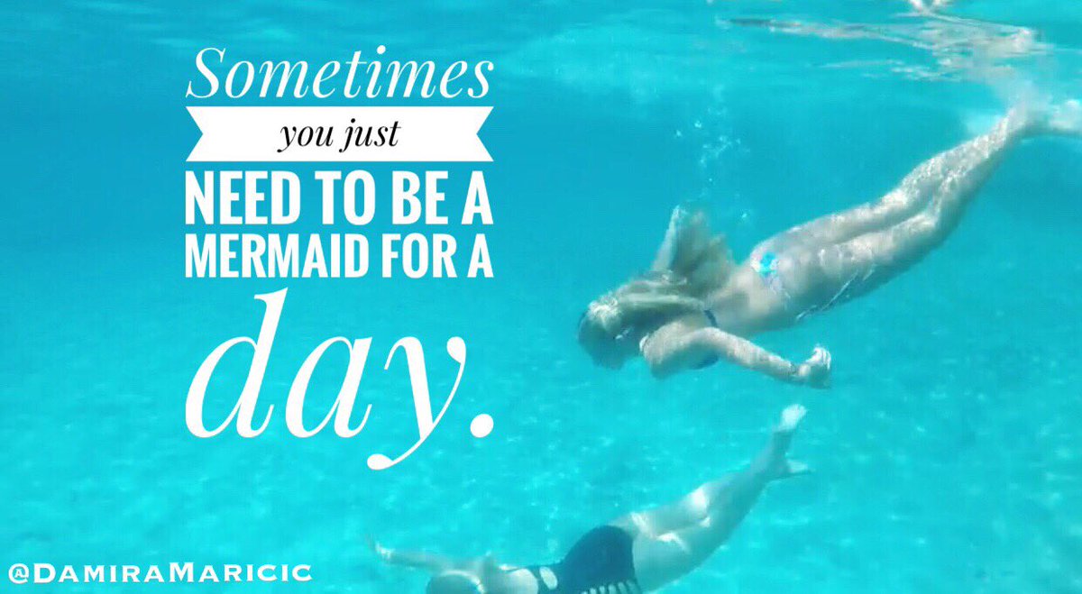 DamiraMaricic's tweet photo. Being mermaid for a day with your daughter ~ priceless. 
@DamiraMaricic &amp; @m_erdenberger #mermaid #Croatia #Diving https://t.co/GVoEg1tXbw