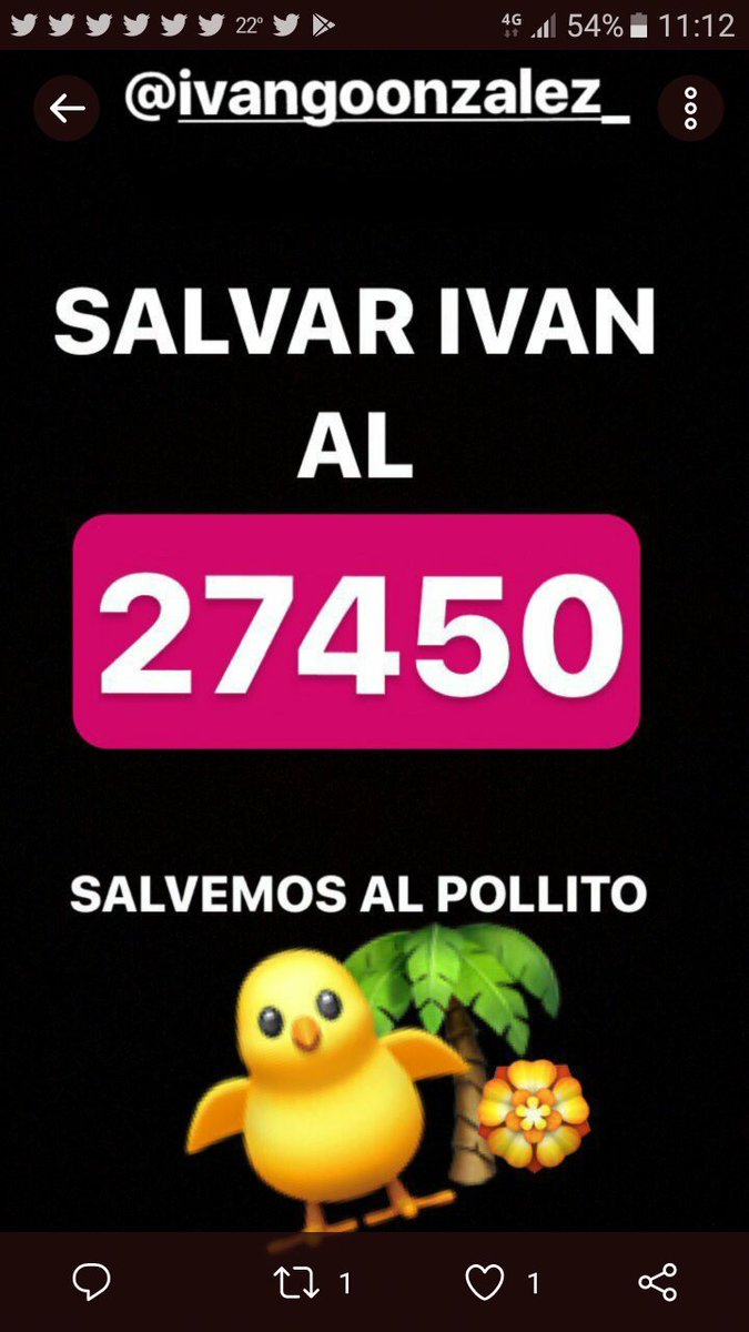 LoperzDuque's tweet photo. #Morning gente ππya stams a #Jueves asΓ Ke vamos con πͺπ£a x el ΓΊltimo empujΓ³n #IvanFinalista #EstamosContigo π
SALVAR IVΓN Al π²27450 πππ https://t.co/zp9oX8RO0r