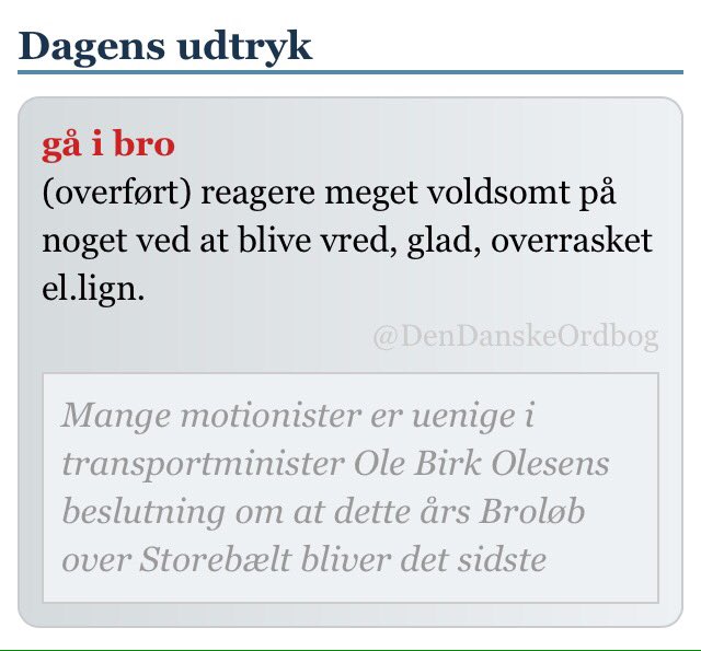 DenDanskeOrdbog's tweet photo. #motionsløb #uenighed #Broløb #Storebælt #halvmarathon #tradition #dagensord #dagensudtryk
https://t.co/vnqhv6UJIl https://t.co/9w6CCFwgT9