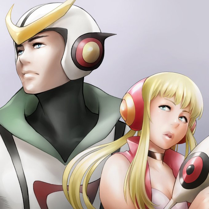 塗り練習のため記憶だけでらくがき。ルナは全然覚えてなかったw 色はズルした。 