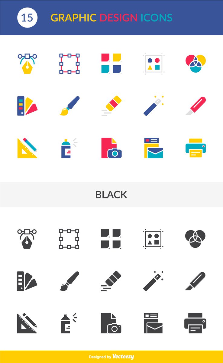 Free Vector Graphic Design Vector Icons Pack Download | JUST™ Creative crwd.fr/2ubUhh7