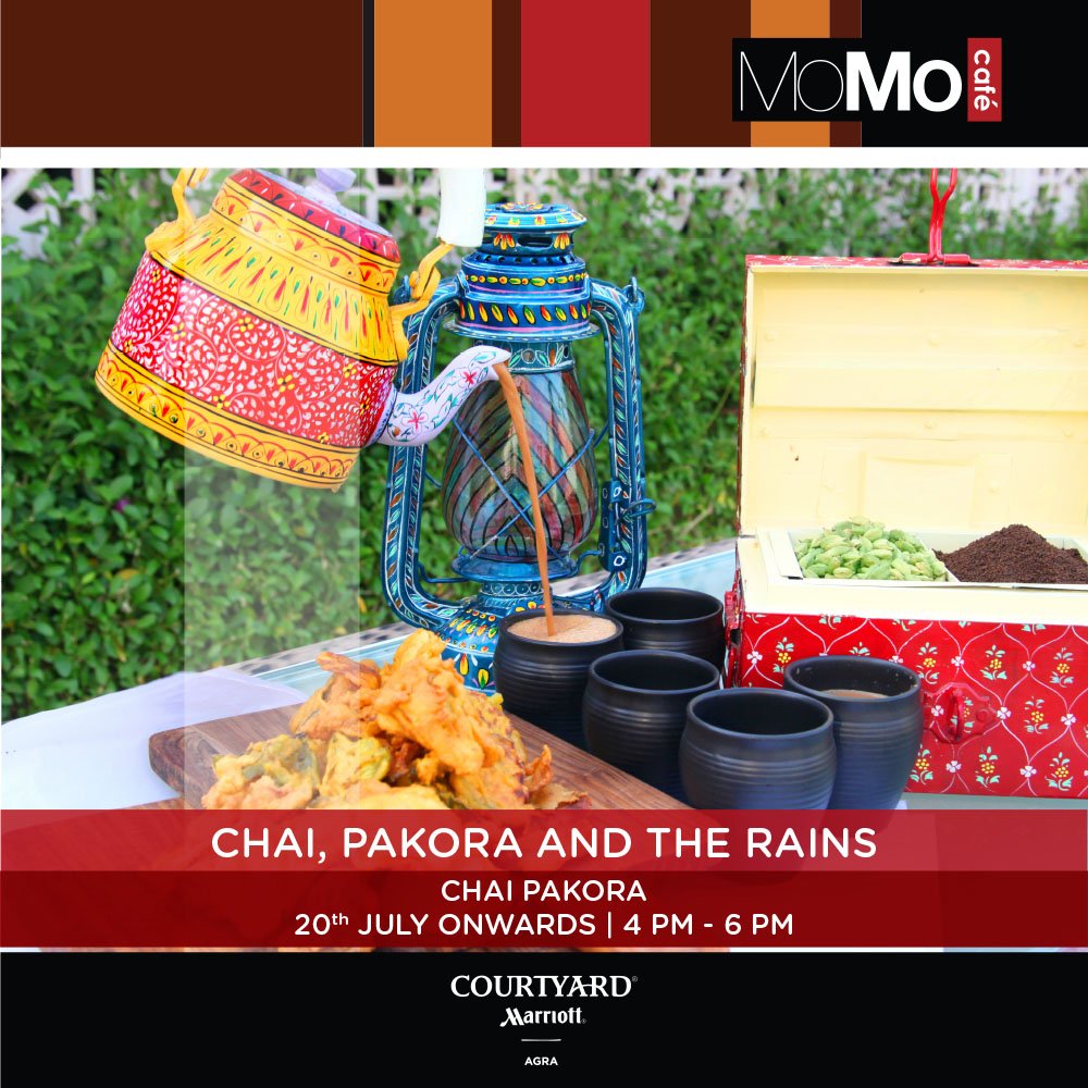 marriottagra's tweet photo. #ChaiPakoda #Monsoon #MoMo2go #Agra #Rains #Tea #CourtyardMarriott #Cityoflove https://t.co/toLX1Rg1yw