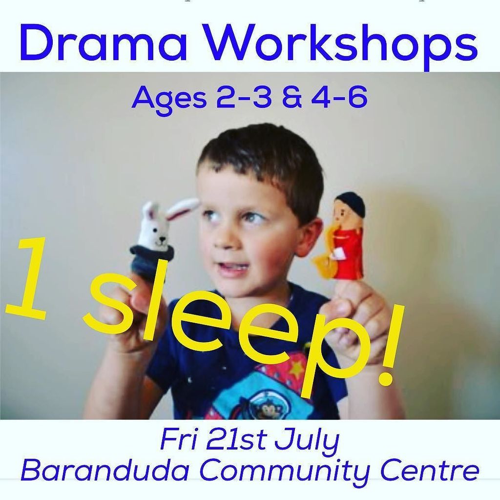 CPLdrama's tweet photo. Only 1 sleep until our first Drama workshop for kids aged 2-3 &amp; 4-6 only $10 per child. Held at the Baranduda comm… https://t.co/QA2iLUDYP8 https://t.co/sU53z5asSt