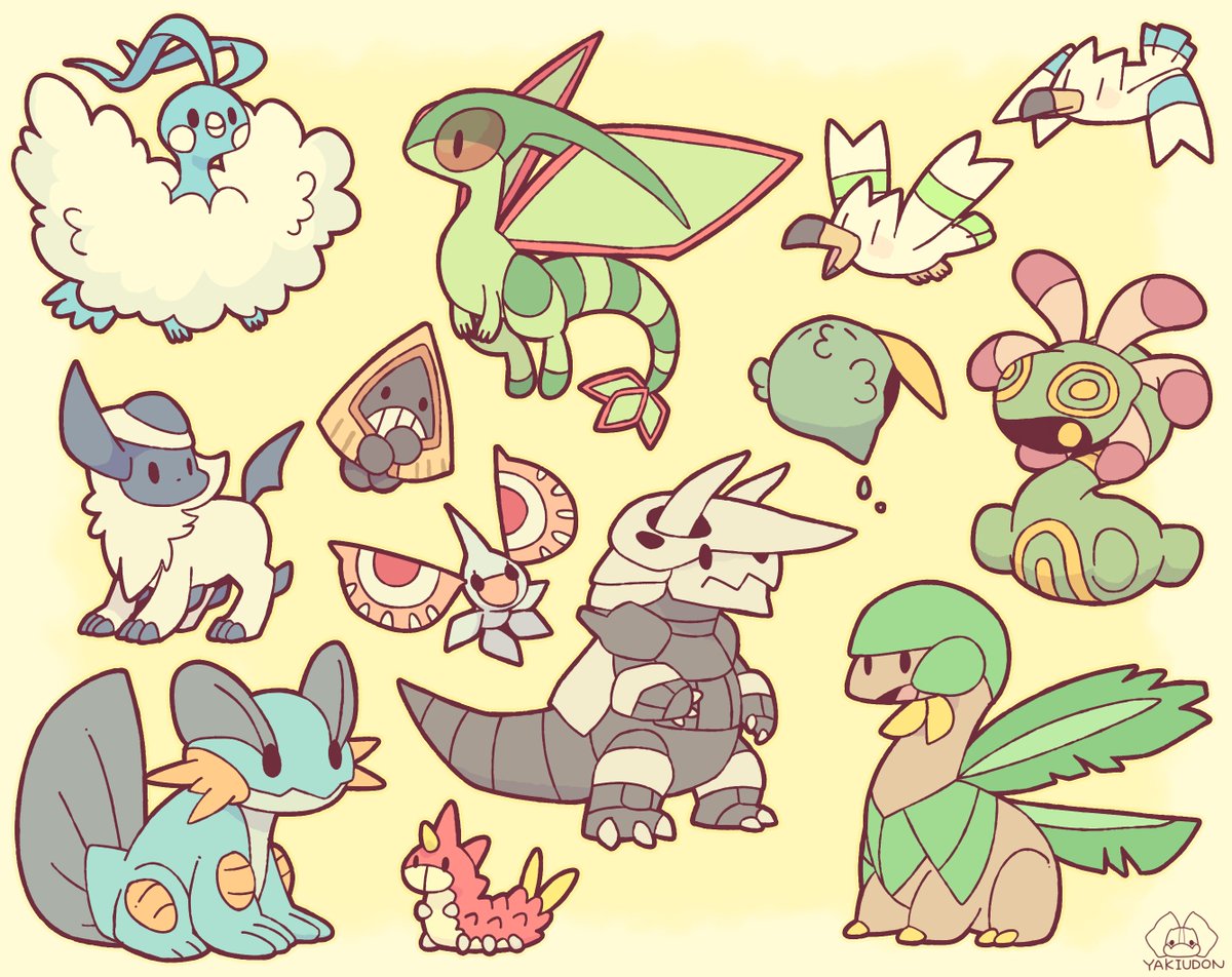 茶色いモコモコのやきうどん 子供の頃 初めてプレイしたポケモンのゲームがサファイアだったので 今でも第三世代のポケモンが一番好きな子が多いです むしろサンムーンとルビーサファイアしかわからん 中でもとりわけすきなポケモン