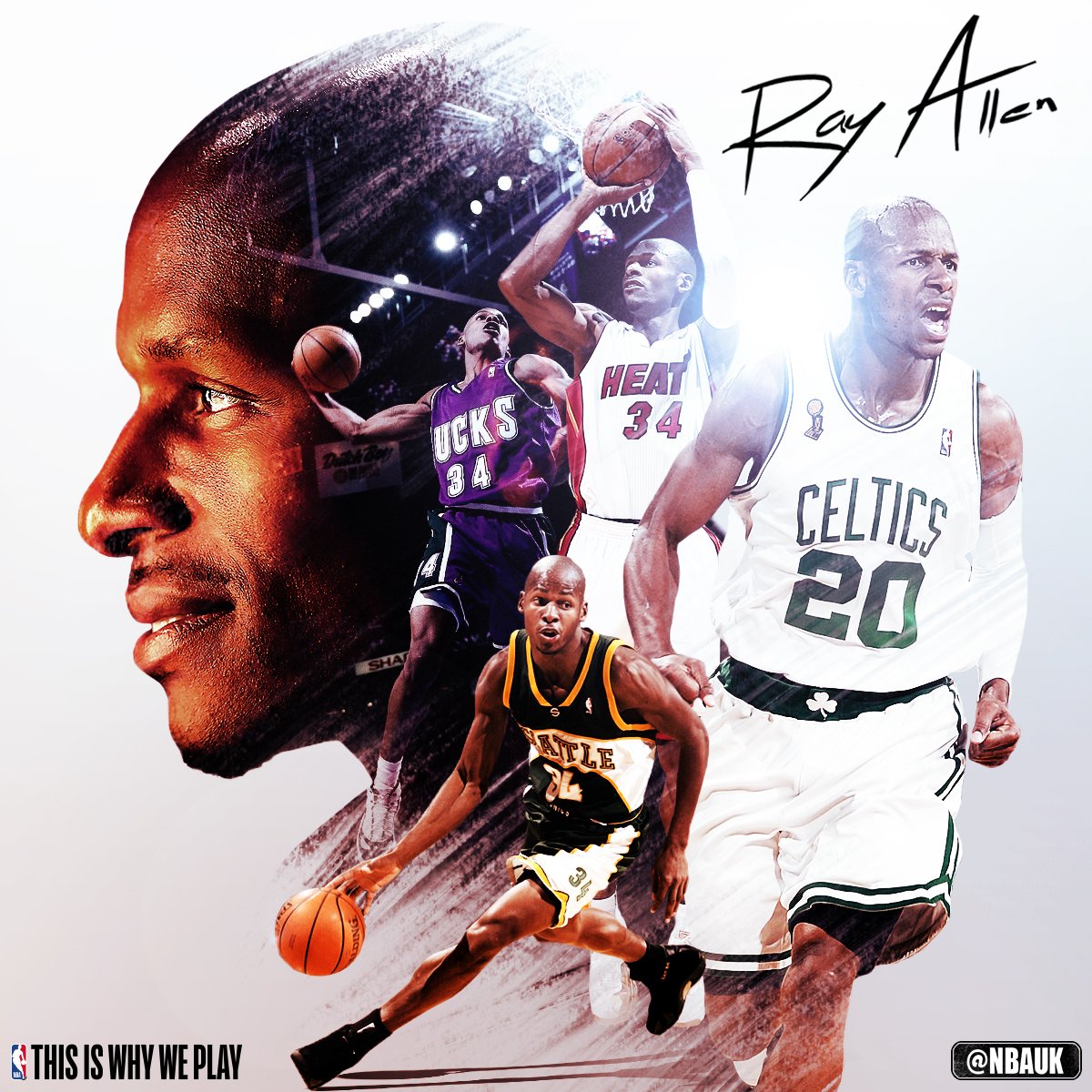   Join us as we wish 2x NBA Champion and 10x NBA All-Star Ray Allen a very happy birthday! 