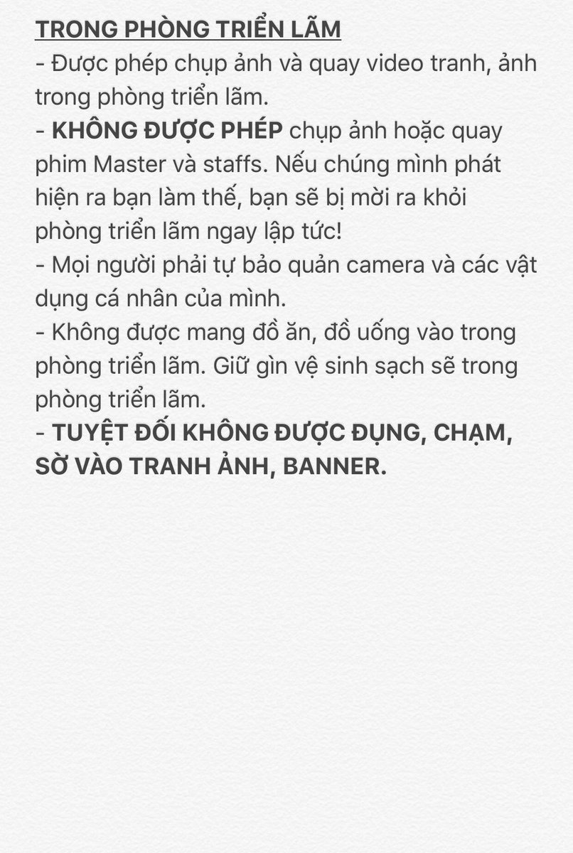 #HopeLandinHanoi Mọi người đọc kĩ những quy định sau đây nhé!