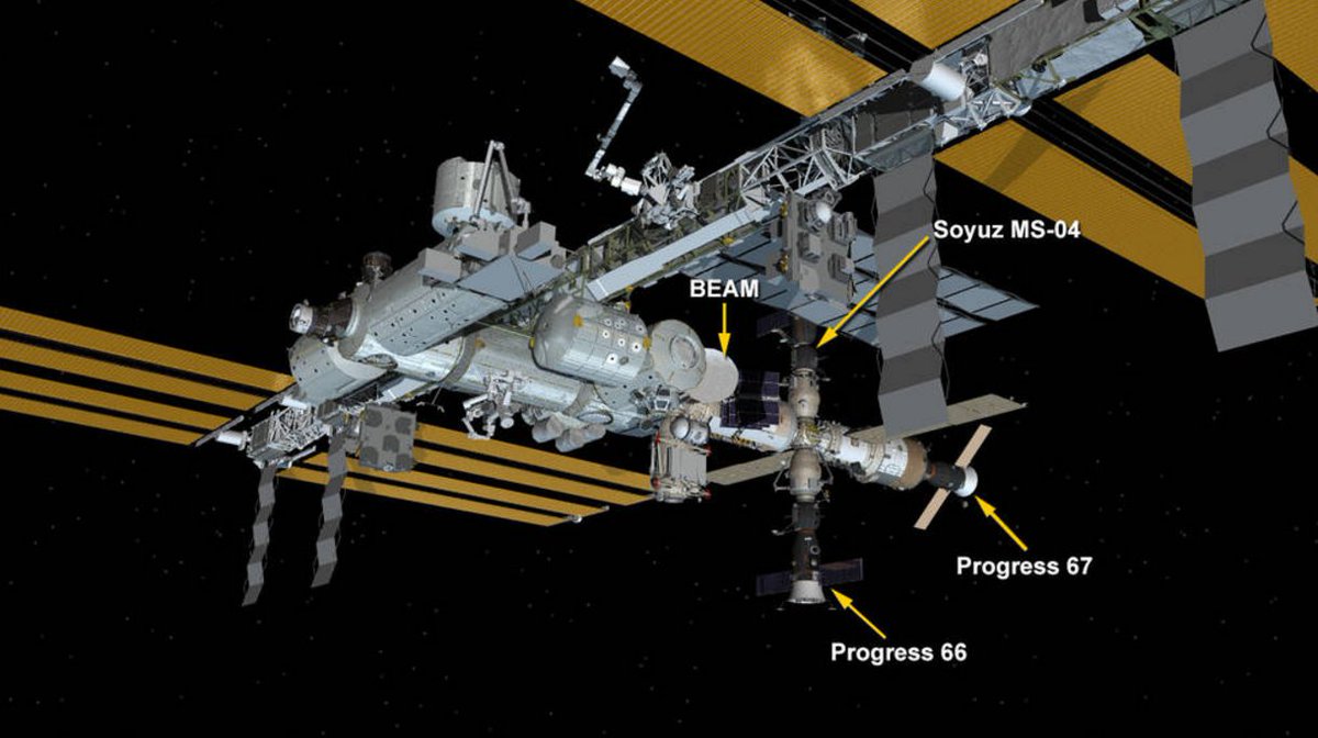 wakka44's tweet photo. Désamarrage #ProgressMS05 prévu ce jour à 17h46 UTC. (#Progress 66 pour la @nasa). Pas de live sur #NasaTV https://t.co/8bU7A0LZDk