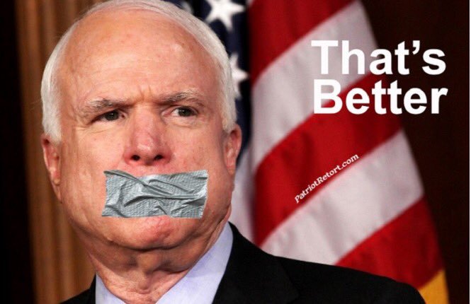 Workers4Trump's tweet photo. @Seanmoore427 @mom_vet @SAL4287 @TheLoveBel0w @sharonmc44 @rockbmg1 @DeviousSoybeans @JeffTutorials @realDonaldTrump "Get well soon... War heroes are never captured" https://t.co/BMRazZkwJO