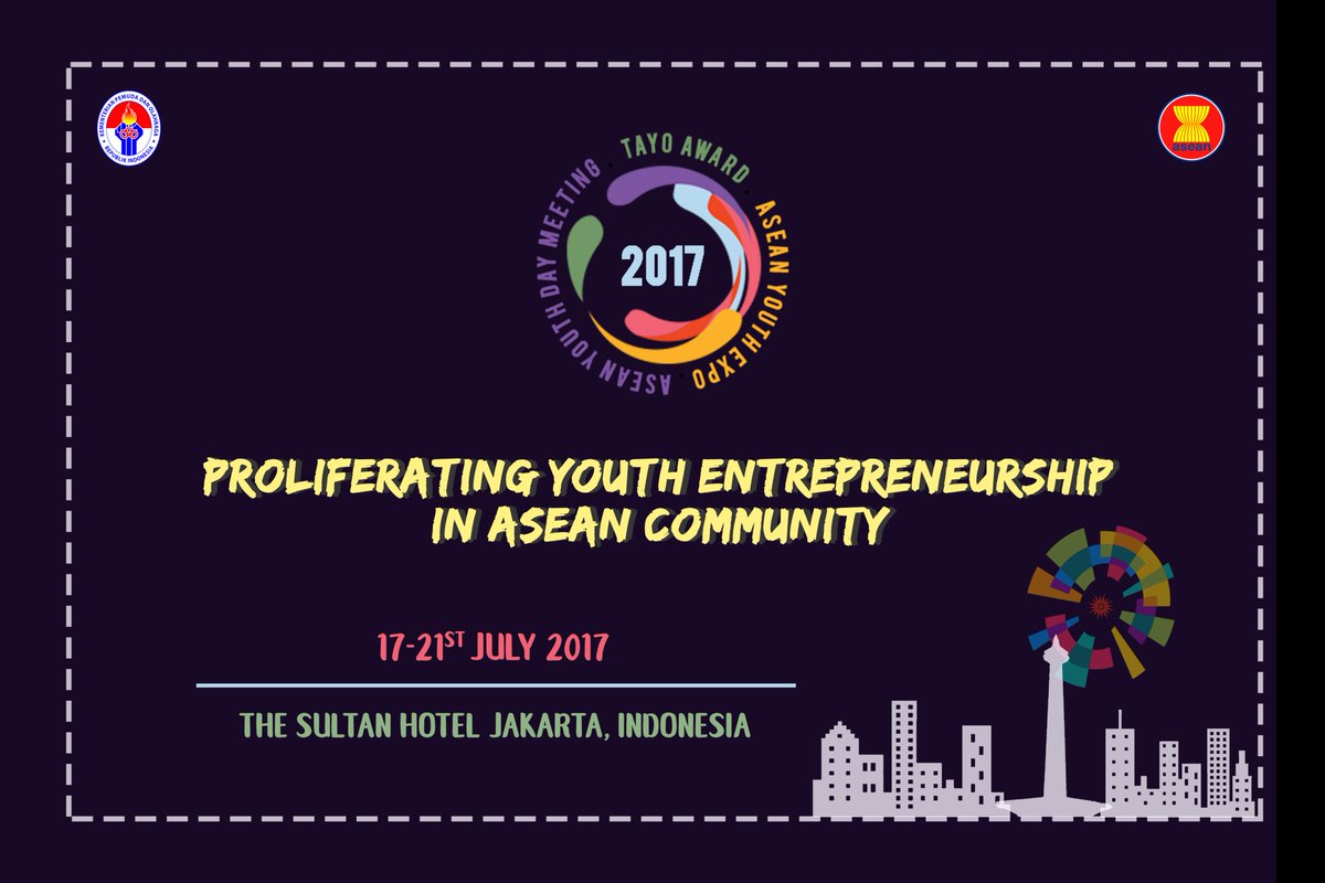 Today's the day of ASEAN Youth Expo 2017! For u who haven't joined us, u can come ahead to The Sultan Hotel Jakarta for the second session!