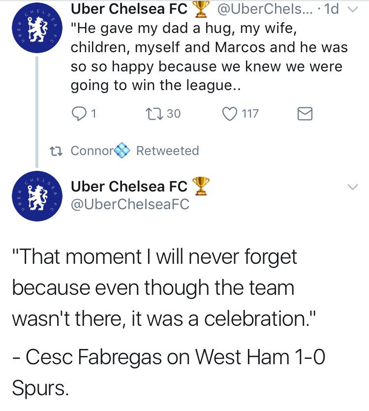 WHUFC_News's tweet photo. Cesc Fabregas on West Ham's 1-0 win over Spurs in May: https://t.co/GPOYtVj5IA