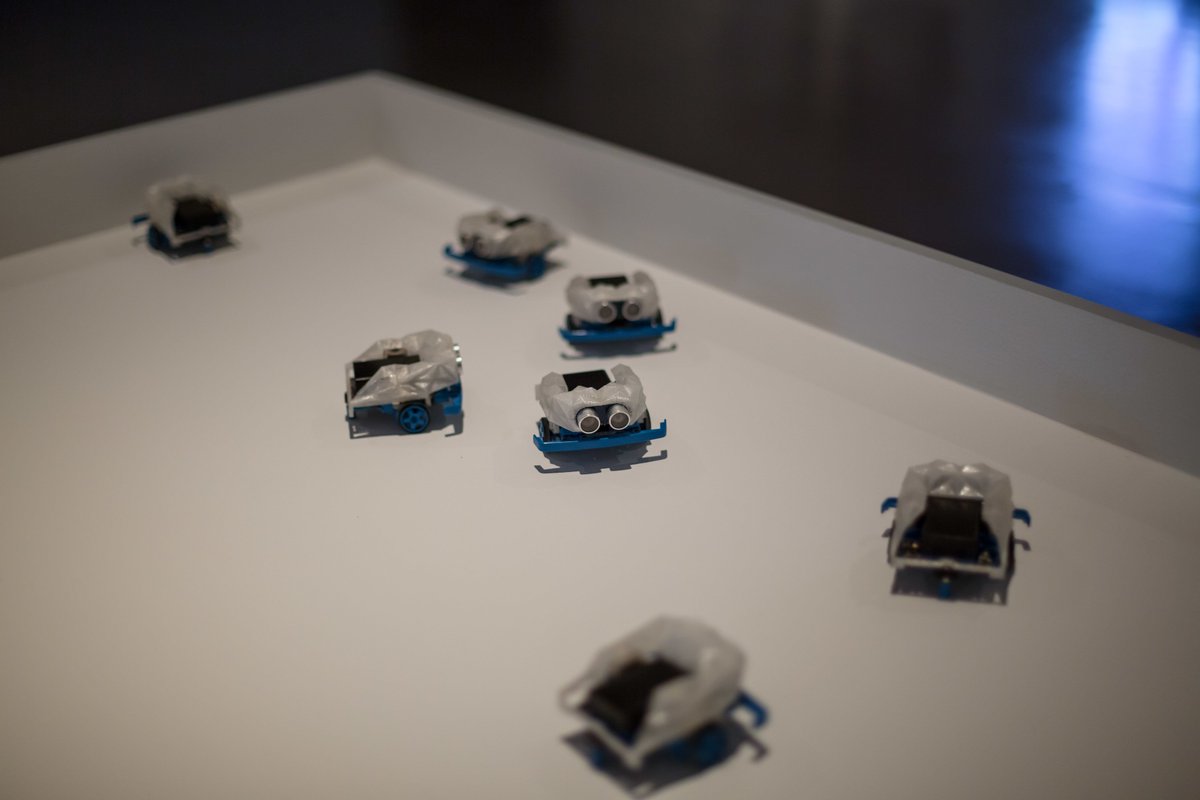 derbyquad's tweet photo. Our gallery is open until 9pm tonight. Come visit our #QUADRobots exhibition & find out what robots do in their spare time! Free. https://t.co/2aaGyXgutB