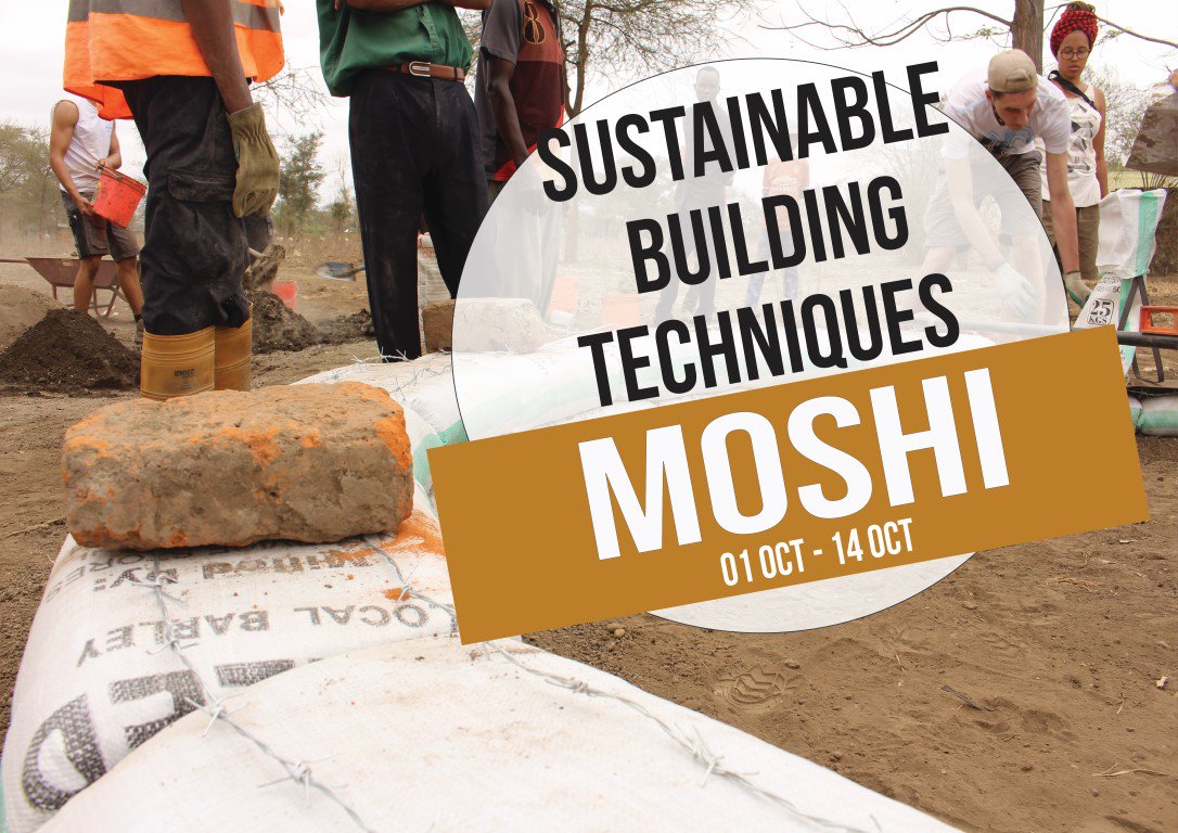 Sustainable building techniques #workshop in Tanzania. Join us! c-re-aid.org/branches/works… #Africa #sustainable #Architecture #newskills #kili
