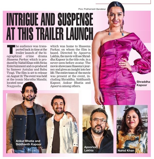 ILuvShraddha's tweet photo. [SCAN]: Intrigue And Suspense At This Trailer Launch! @haseenamovie @ShraddhaKapoor https://t.co/ylkYXcI1dk