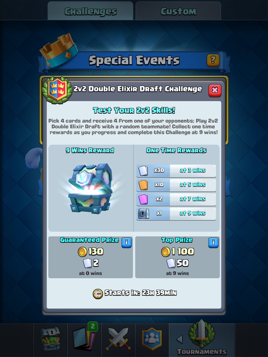 nate_doggYT's tweet photo. A prize worth winning! @ClashRoyaleRT @ClashRoyale #LegendaryChest #doubleelixir #2v2 https://t.co/rufF7f9orx