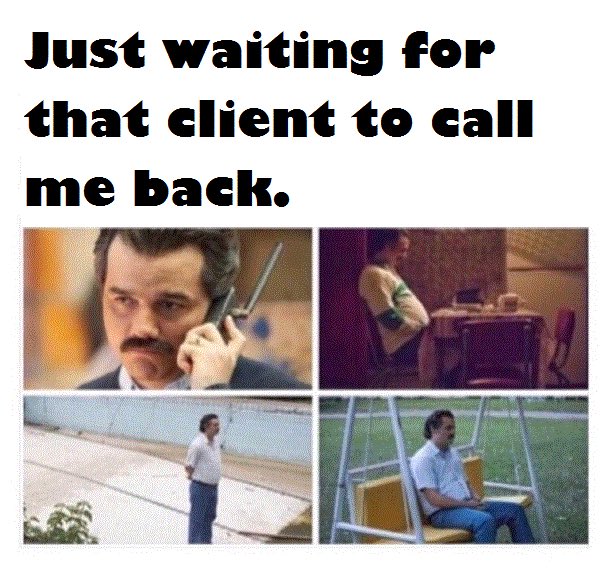 The_Rich_Rec's tweet image. Client: "I'm just in the middle of something, I'll call you back."
#recruitment #recruitmentlife #headhunting #saleslife