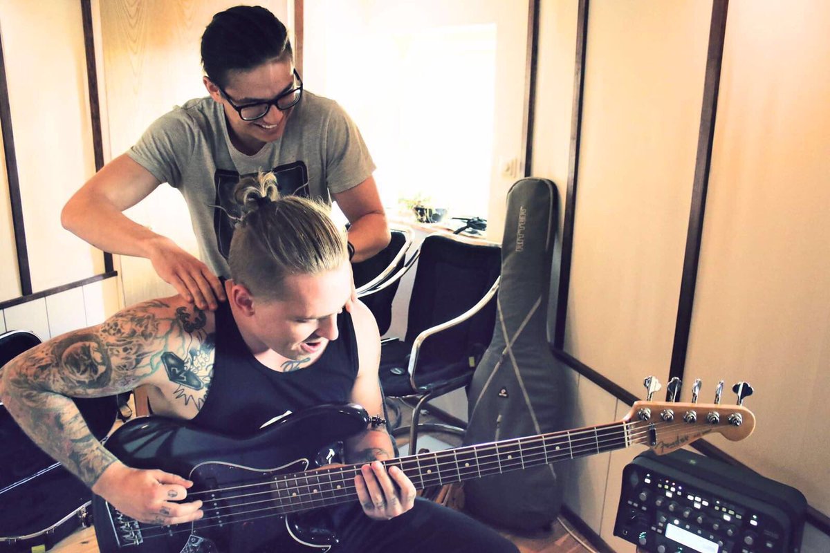imminenceswe's tweet photo. #Throwback to the recording of 'Up'. This song was written after all the other songs were recorded and ready for mix! https://t.co/PSX1ce5vcr