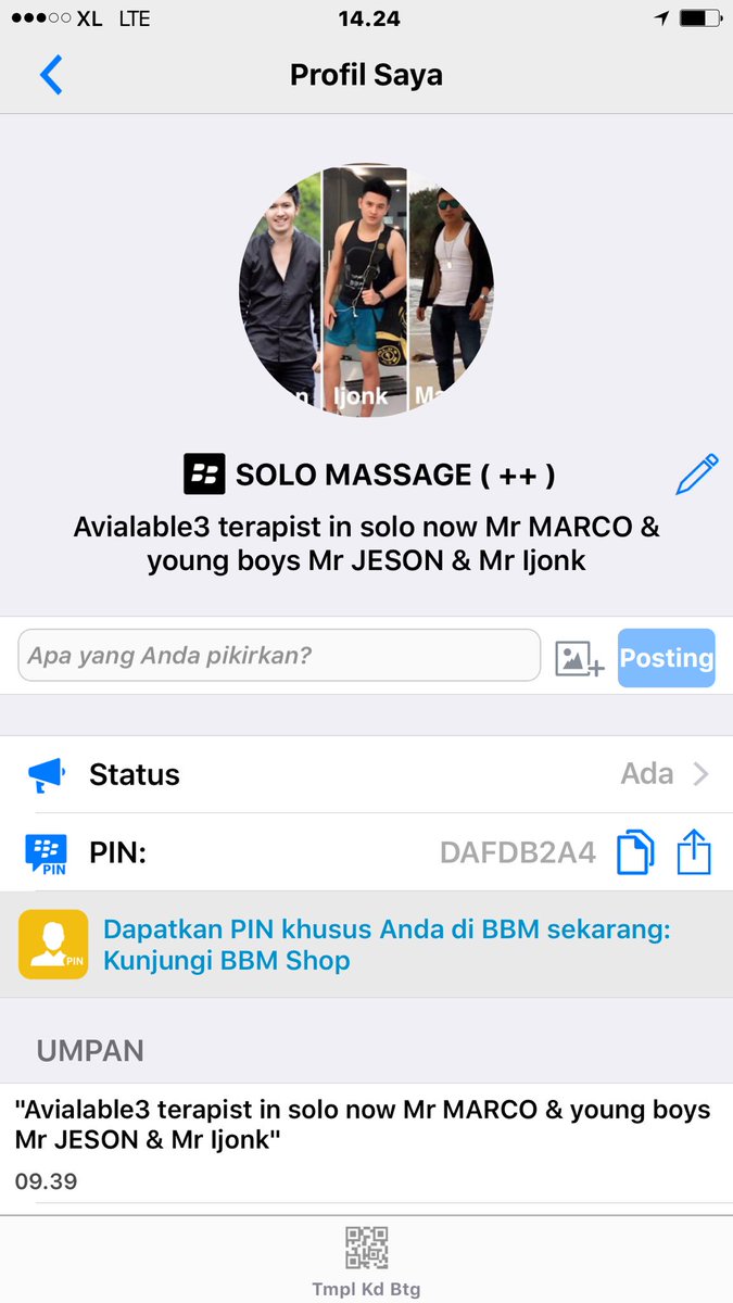SOLOPIJAT1's tweet photo. Open BO .... open at 10.00wib -22.30.available every day....whatspp 0817257588 ( massage dengan tenaga Pria muda Pilihan) https://t.co/ox2ruxwulC