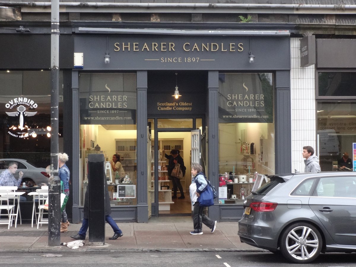 Glasgow's tweet photo. Todays Local #Glasgow #Business #ShearerCandles in #Byres Road @Glasgow #Gifts #Candles #Household #Fashions #Shop #Shopping #Scotland https://t.co/sy0lSVmAfo