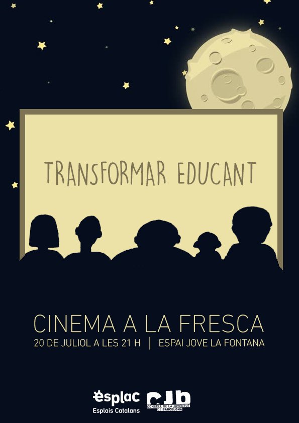 esplaiscatalans's tweet photo. Ha arribat el dia, avui tens una cita! Crispetes, cervesetes i bon cinema a l'aire lliure. A les 21 h a l'@EjLaFontana! #TransformarEducant https://t.co/lGAJp5ZMgo
