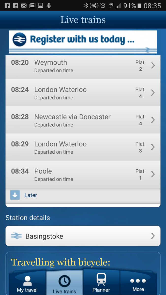 joshhensman_'s tweet photo. So @SW_Trains &amp; @nationalrailenq - who's fault is this? At 08:27 the train was 14 mins late but it departed on time? #latenow #getitright https://t.co/ZmOMrSxHez