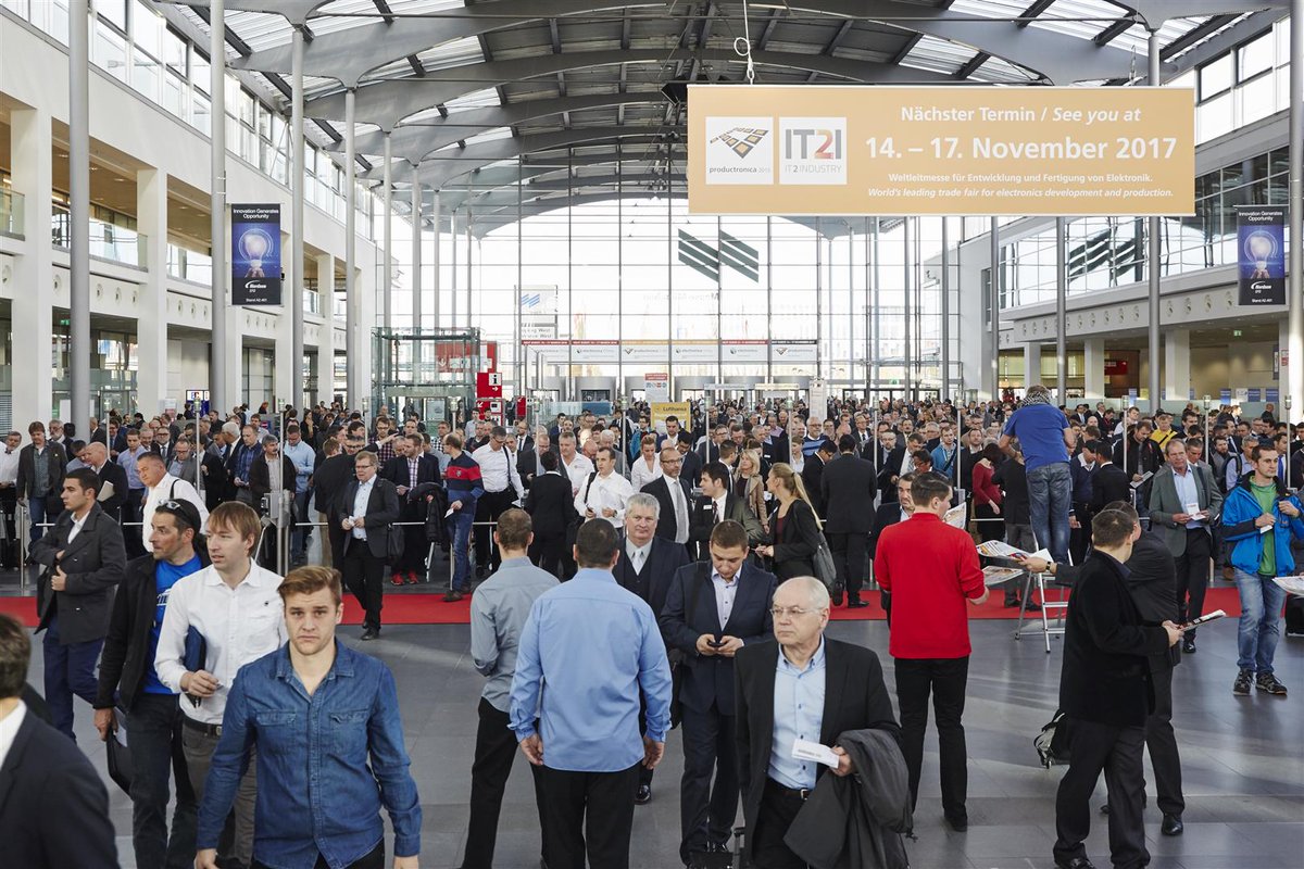productronica's tweet photo. #Tickets available now #prd17 https://t.co/oB0YwAEELy @SEMIEurope @IT2Industry See you in Munich, 14-17 November 2017! https://t.co/leSIqqIAcy