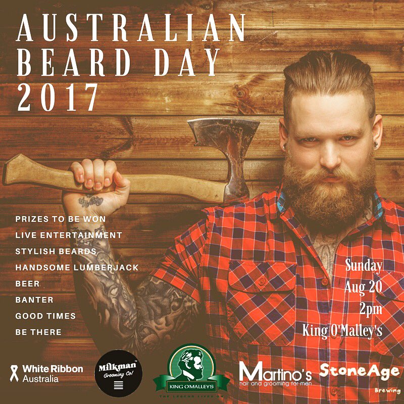 Australian Beard Day 2017 is around the corner, get excited! bit.ly/2uji0N2