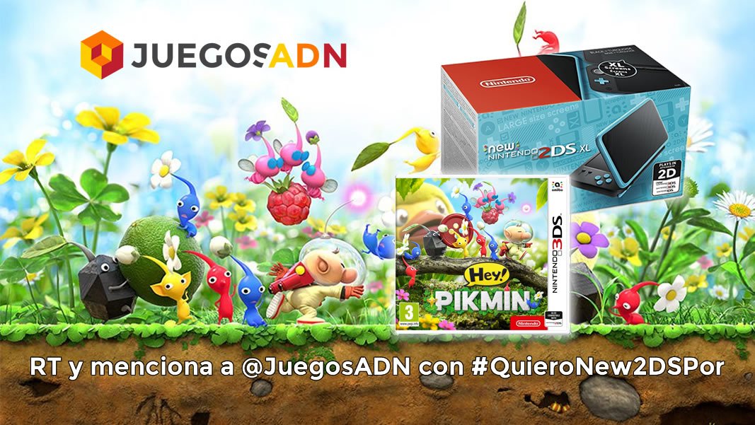 JuegosADN's tweet photo. ¡Gana una New 2DS XL + Hey! #Pikmin!
1️⃣ Sigue a @JuegosADN 
2️⃣ Haz RT
3️⃣ Comenta con #QuieroNew2DSPor

+info 👉 https://t.co/Kn2LT377Mz https://t.co/qgq1URP9J2