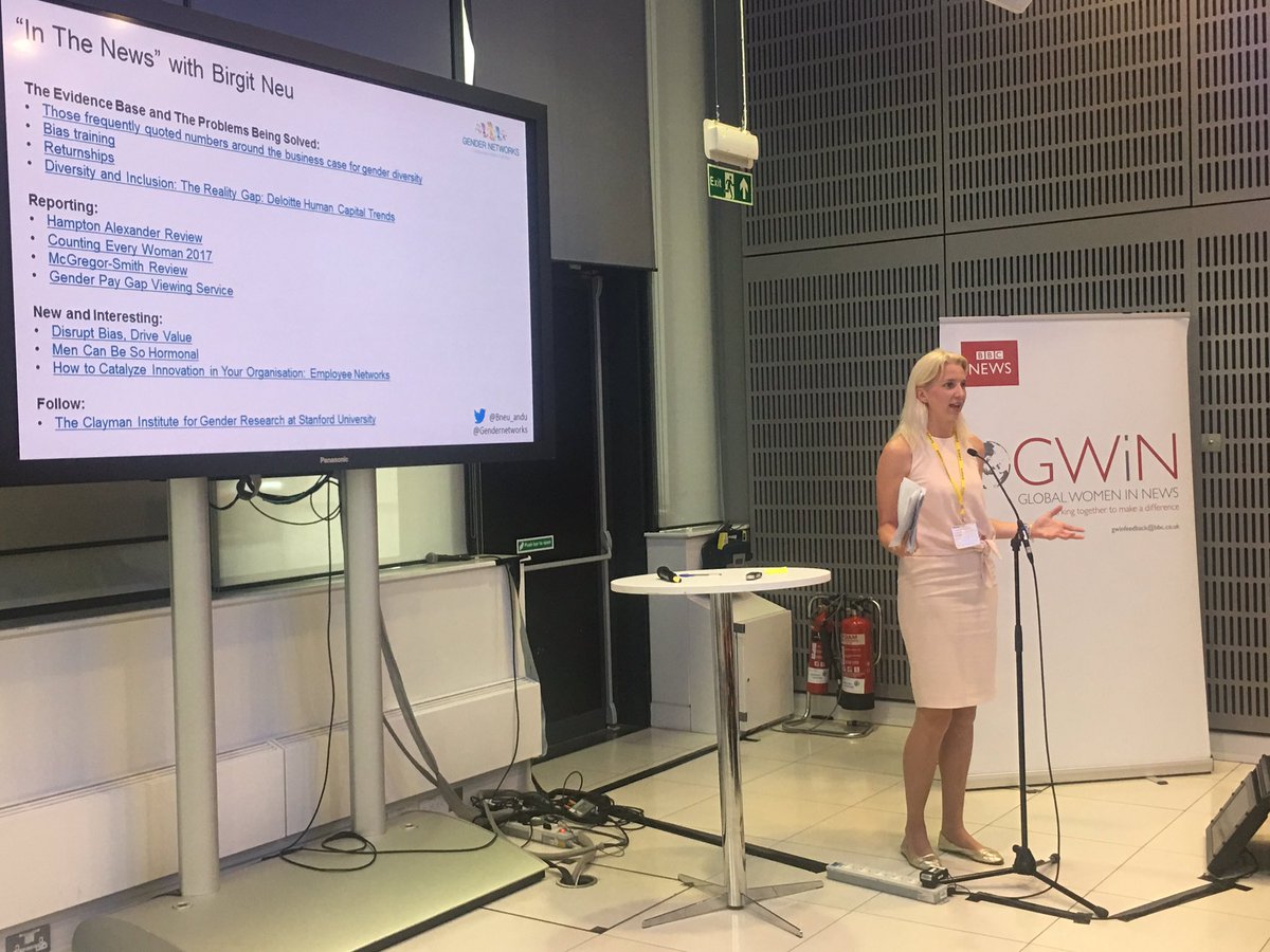 GenderNetworks's tweet photo. Wonderful to see @bneu_andu present "In the news" @GenderNetworks - sharing the headlines our network leaders need to know https://t.co/LQVNP1QRLJ