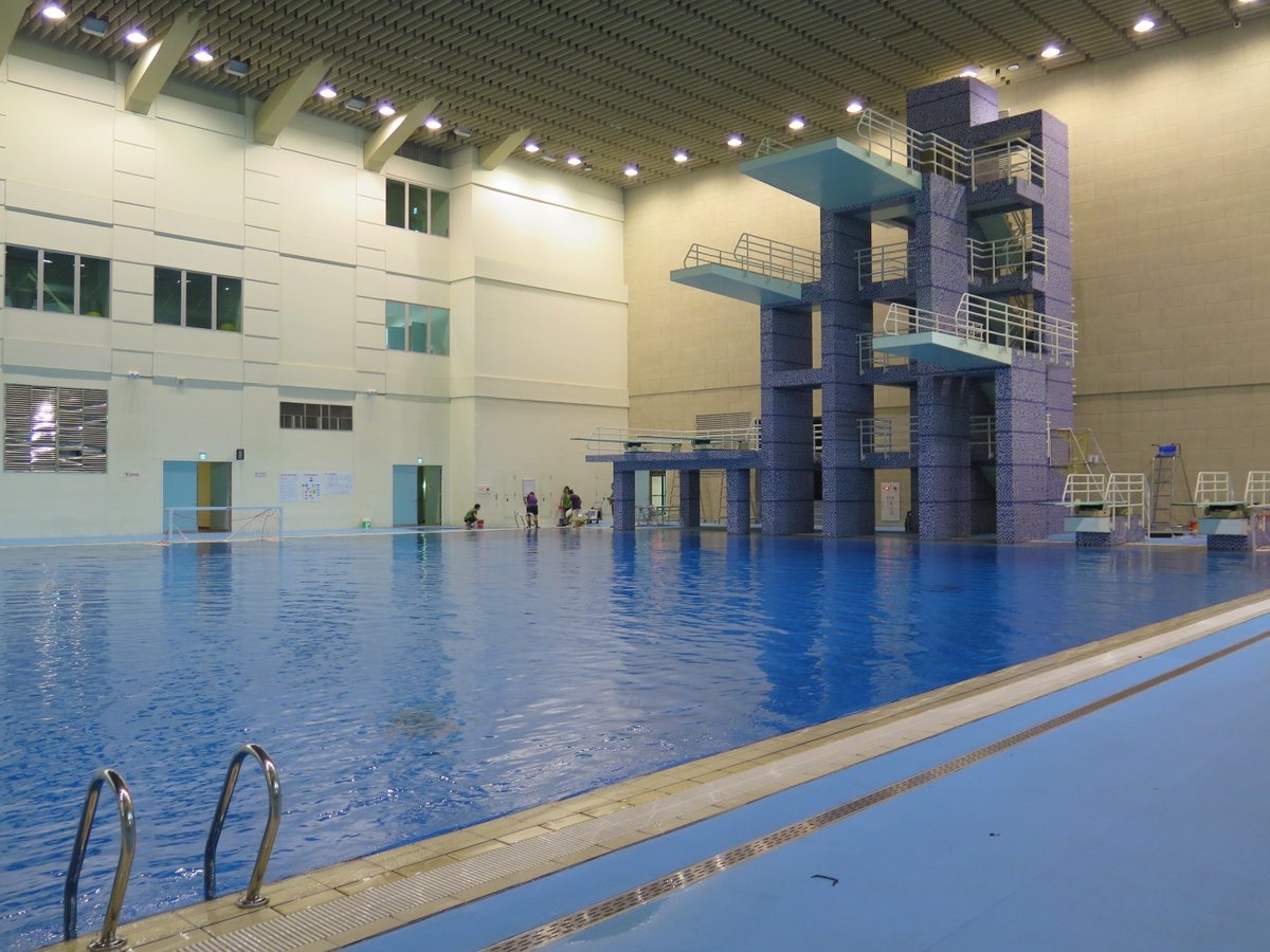 FISU's tweet photo. Time for another #SneakPeek to #SUTaipei2017 sports arenas, this time @fina1908 #UniversityofTaipei Shinhsin #Diving Hall https://t.co/kdWU6pbGs4