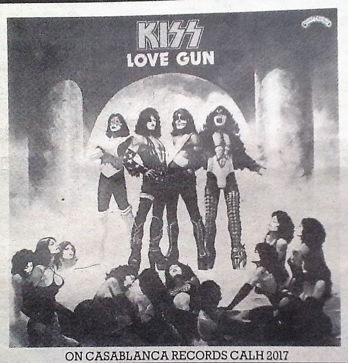 robhughesRH's tweet photo. Also on the PU tonight at 8:30pm @marcrileydj @BBC6Music Melody Maker 1977 - an add for the new Kiss single #rolemodelsmovie https://t.co/8wlvxtb4I5